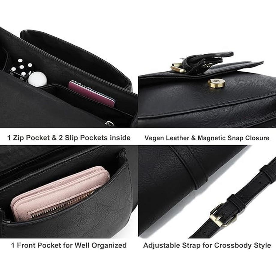 Only-bags.store Petit Sac à Bandoulière avec Bandoulière Amovible Réglable  