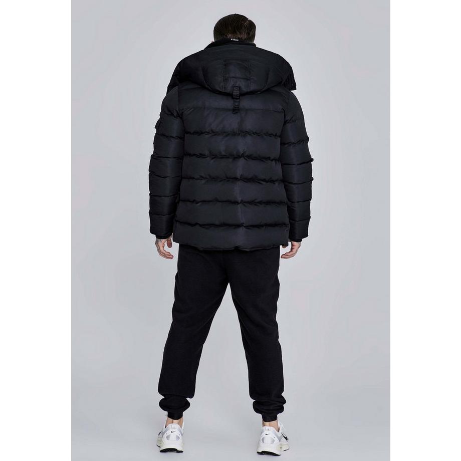 Sik Silk Parka avec capuche et fermeture éclair  