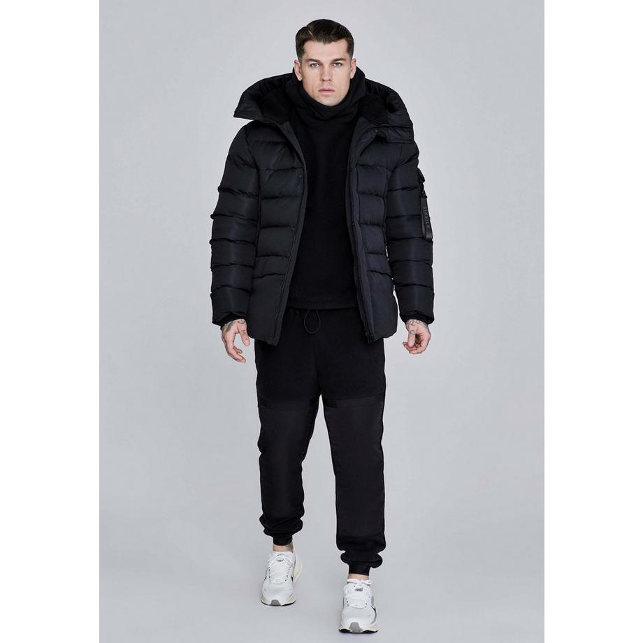Sik Silk Parka avec capuche et fermeture éclair  