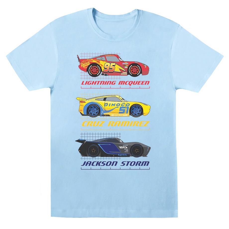 Disney Cars Lightning McQueen Cruz Ramirez Jackson Storm T-Shirt  