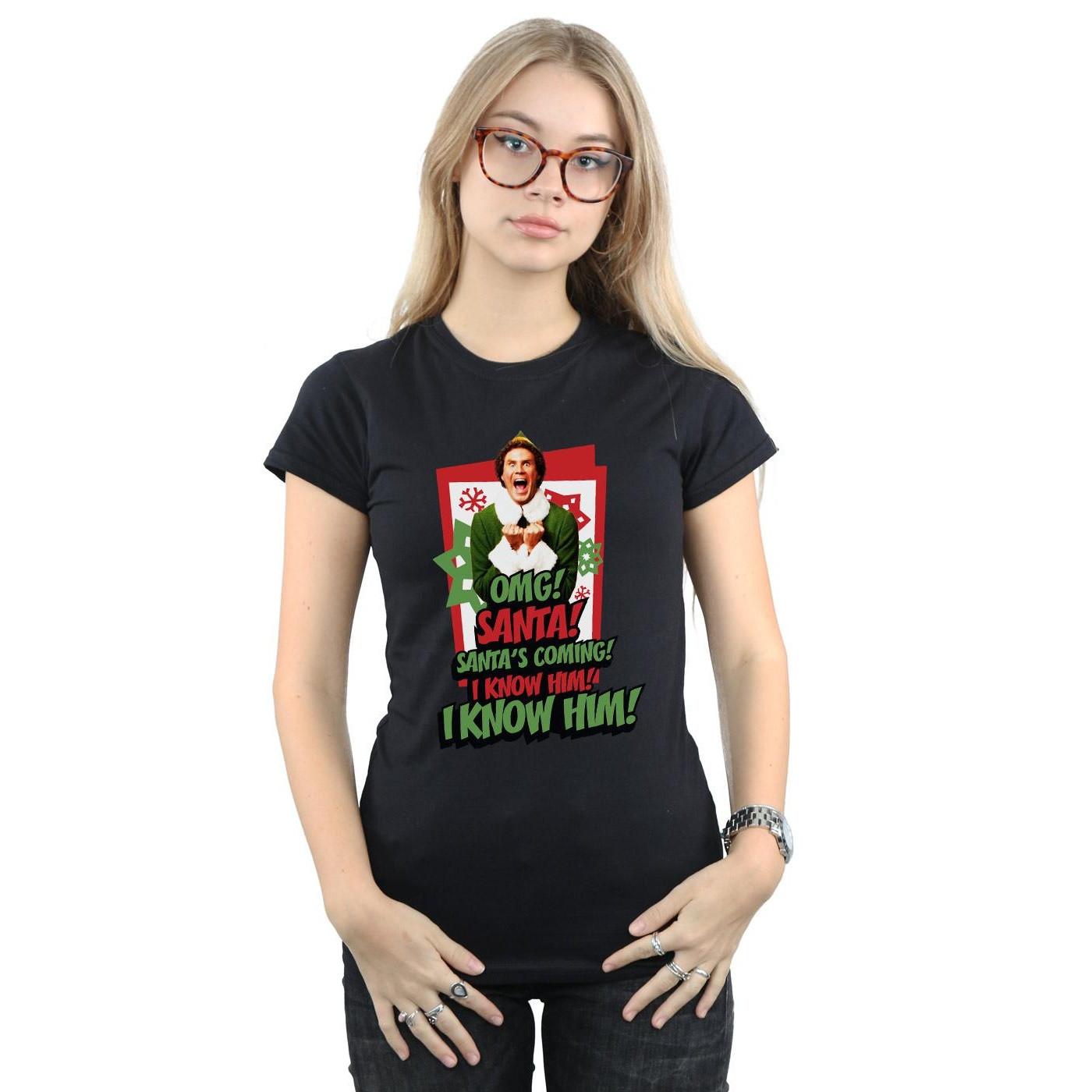 Elf OMG Santa T-Shirt Imprimé  