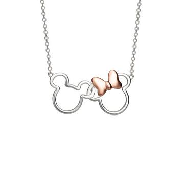 Collier Mickey & Minnie Mouse