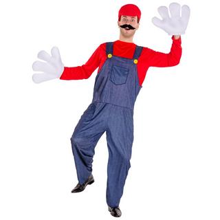 Tectake  Costume da uomo super idraulico Mario 
