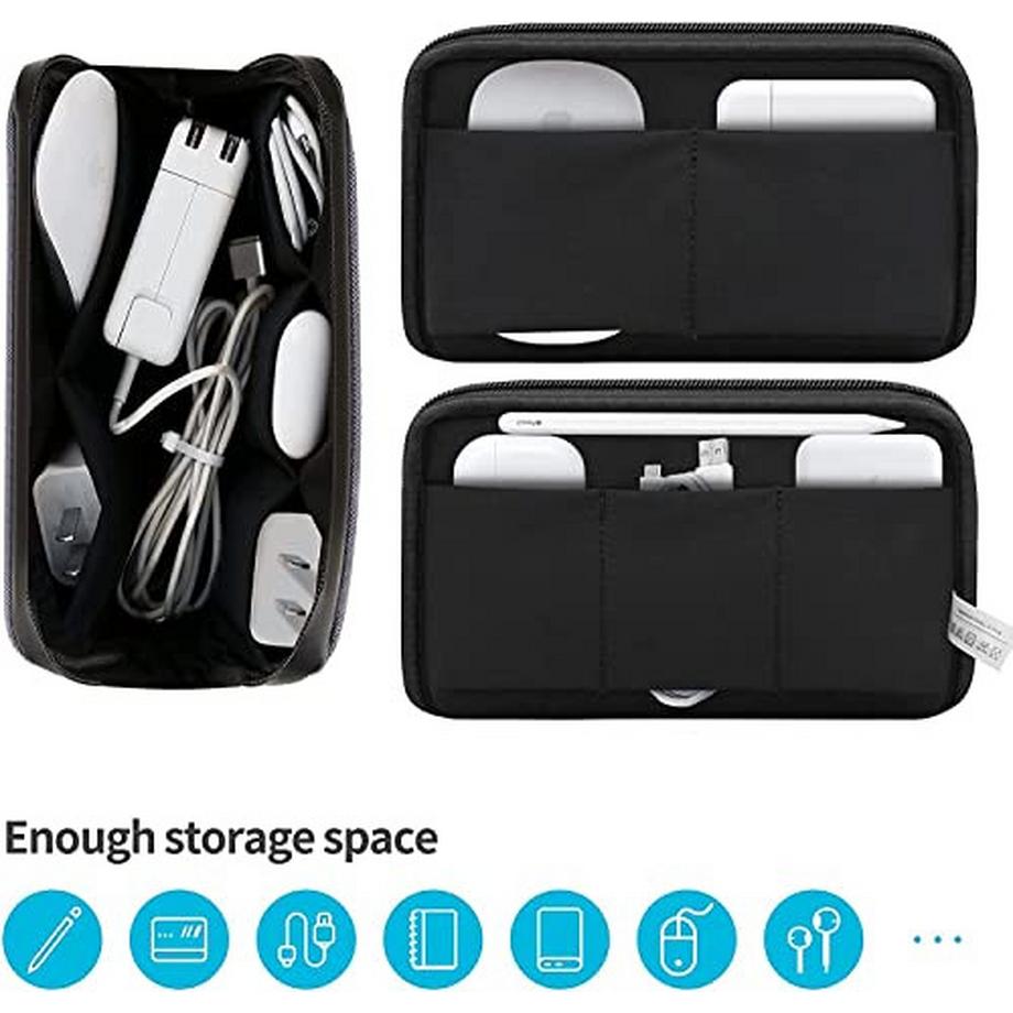 Only-bags.store  Kabeltasche, Elektronikzubehör Organizer, Tragbare Kabelorganizer 