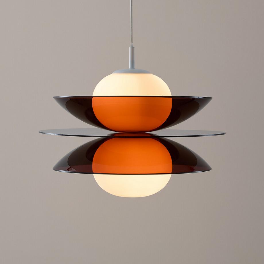 La Redoute Intérieurs Suspension plexiglas et verre opalin  