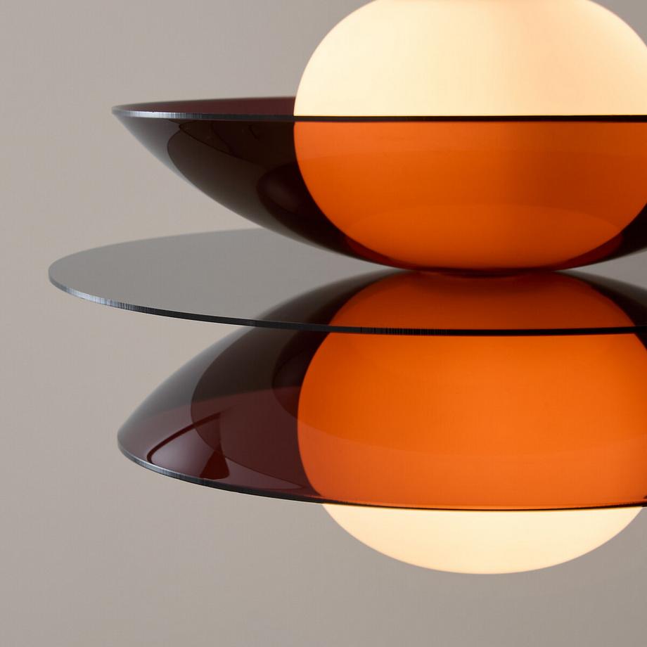 La Redoute Intérieurs Suspension plexiglas et verre opalin  