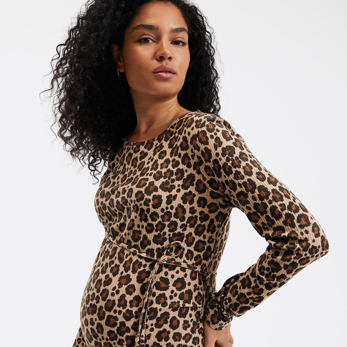 La Redoute Collections  Umstandskleid aus Jersey mit Leopardenprint 