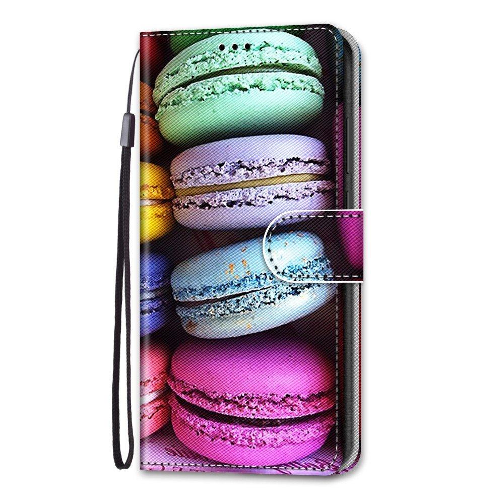 Cover-Discount  iPhone 13 Pro - Couure en cuir etui Macarons 