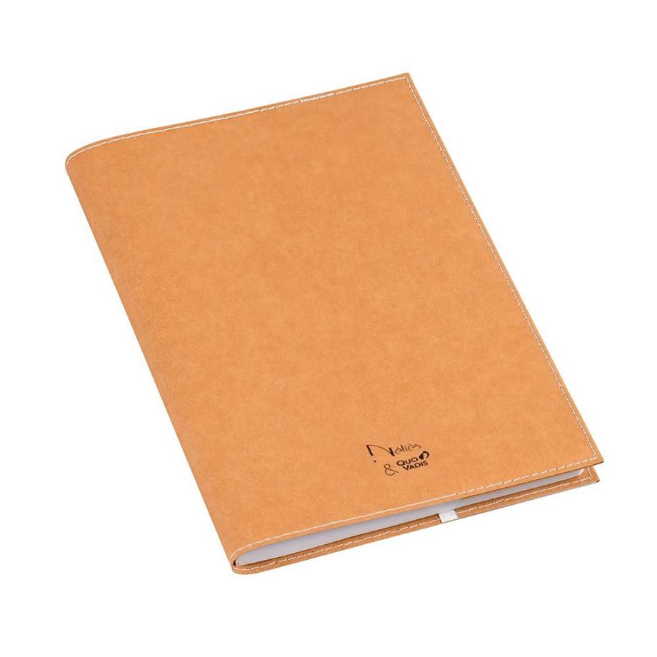 Quo Vadis Quo Vadis - Quaderno per gli appunti - Nelies - Marron - Pagine A righe - 16x24 cm - Carta Clairefontaine Riciclata - Prodotto in Francia  