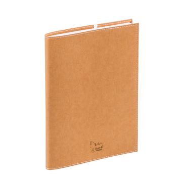 Quo Vadis - Carnet de notes - Nelies - Marron - Pages Lignées - 16x24 cm - Papier Clairefontaine recyclé - Fabrication française