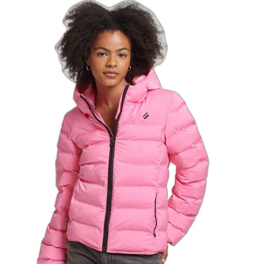 gepolsterte daunenjacke,