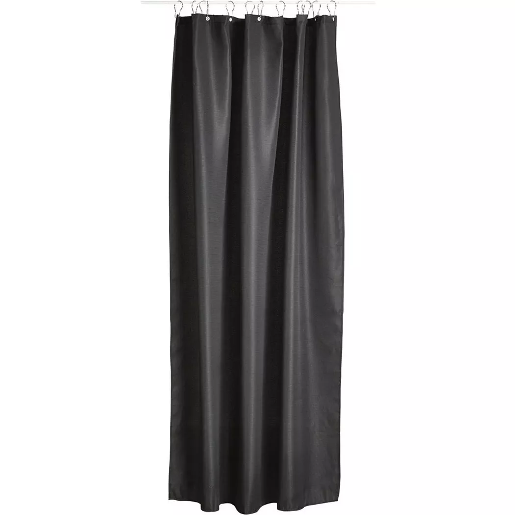 Tenda da doccia Zone Denmark nero poliestere L 180 cm