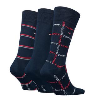 TOMMY HILFIGER  TH MEN SOCK 3P TIN GIFTBOX STRIPE DOT 