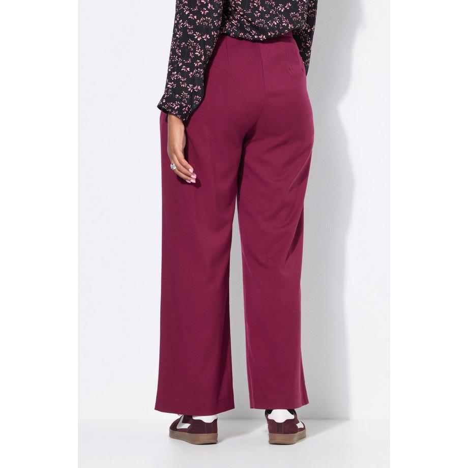 Studio Untold Wide Leg High Waist Hose teilelastischer Bund  