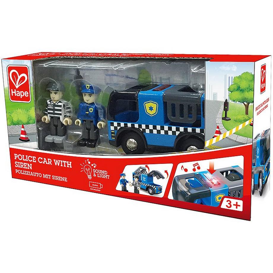 Hape  Eisenbahn Polizeiauto mit Sirene 
