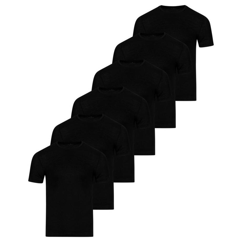 Basic lot de 6  - maillot de corps manches courtes