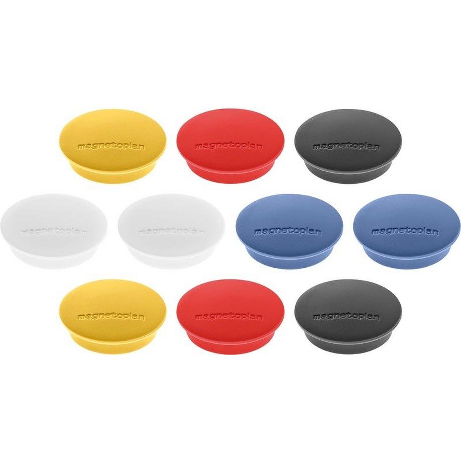 magnetoplan  MAGNETOPLAN Magnet Discofix Junior 34mm 1662110 assortiert 10 Stk. 