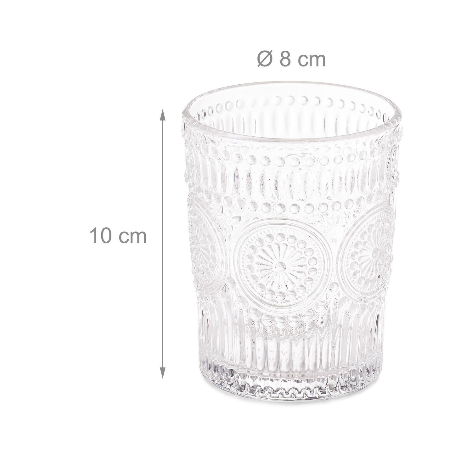 Northio Trinkgläser Vintage 30 cl 4er Set  