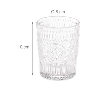 Northio Trinkgläser Vintage 30 cl 4er Set  