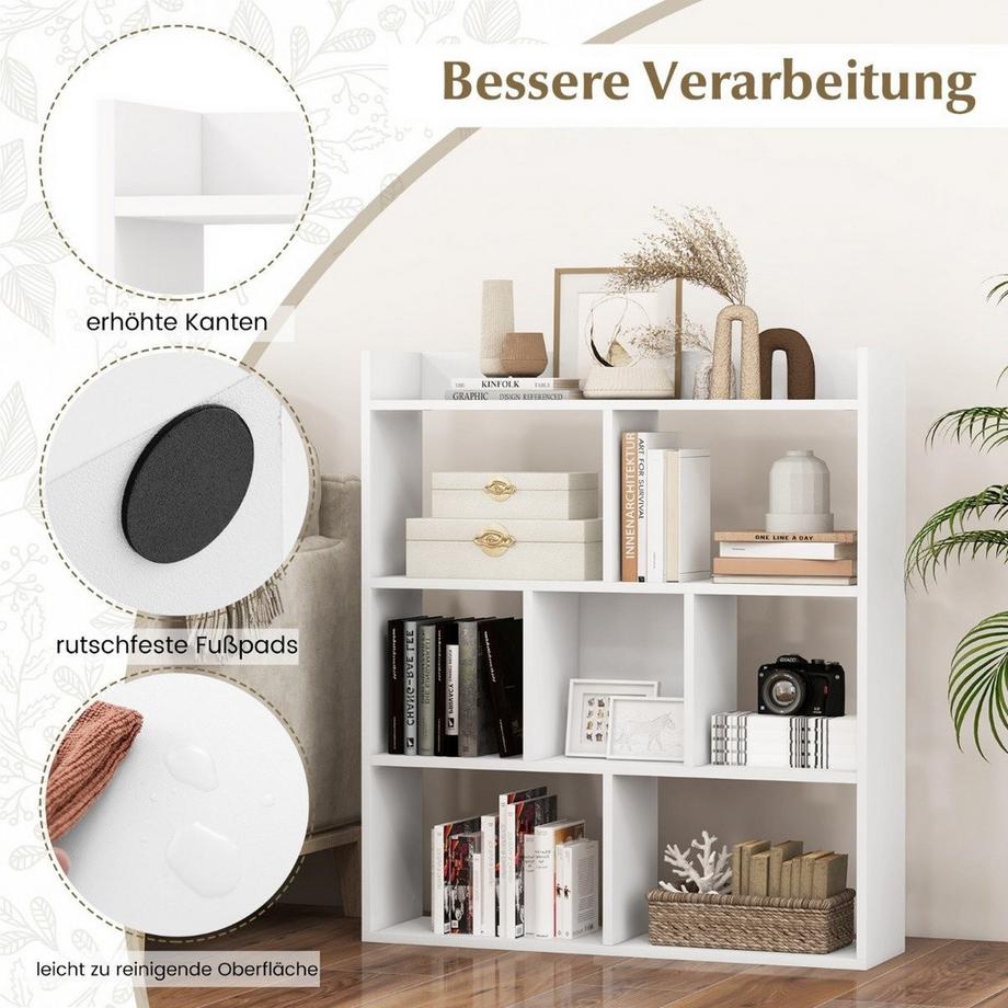 Northix Bücherregal mit 7 Würfeln  