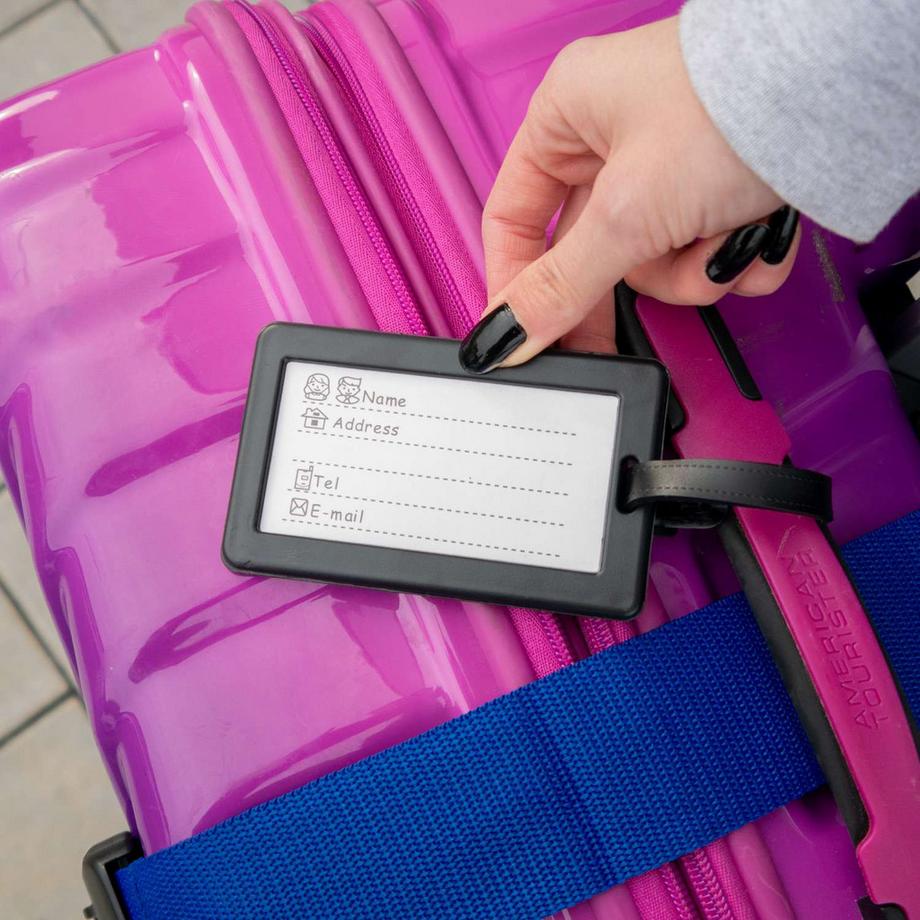 Intirilife  Intirilife Sangle de Bagage avec Cadenas à Combinaison et Étiquette de Nom 