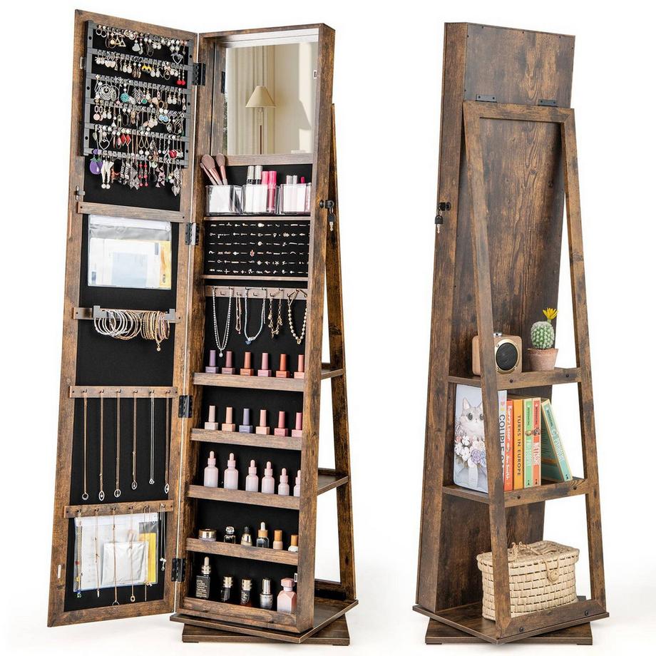 360° drehbarer Schmuckschrank