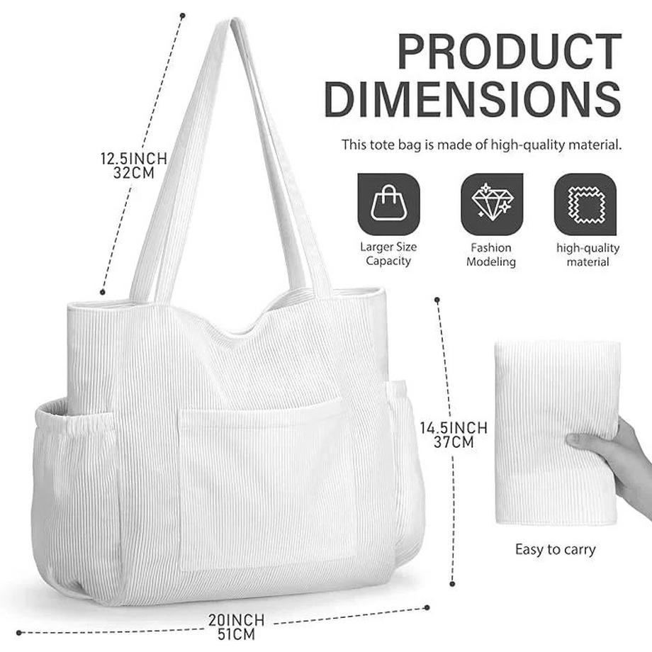Only-bags.store Borsa Multifunzione con Molte Tasche  