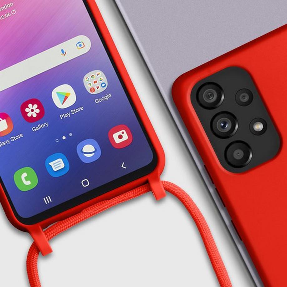 Avizar  Cover Cordino Galaxy A53 5G Rossa 