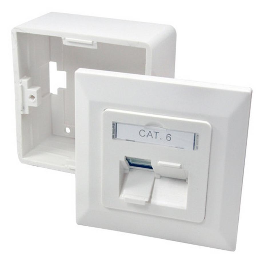 LogiLink  Netzwerkdose 2xRJ45 CAT6 