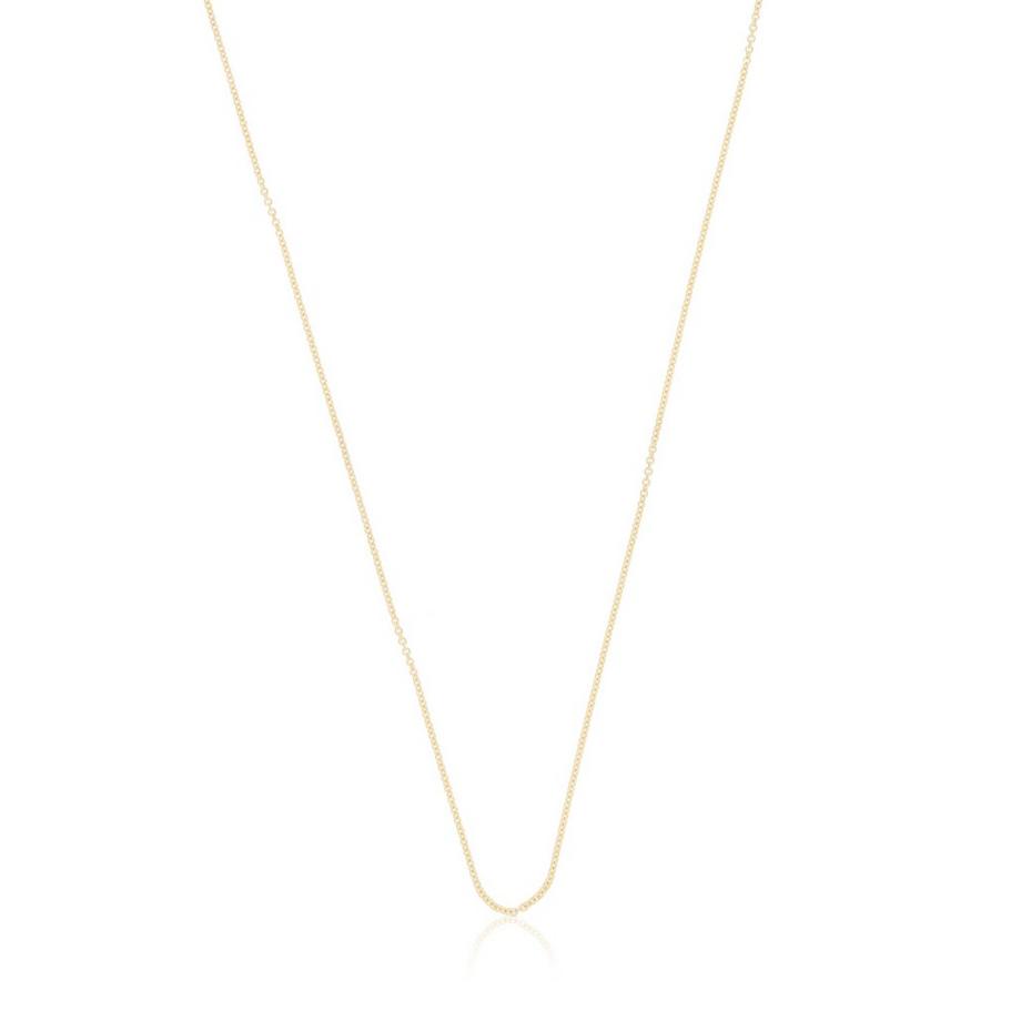 Collier Rundanker Gelbgold 750, 0.9mm, 38cm