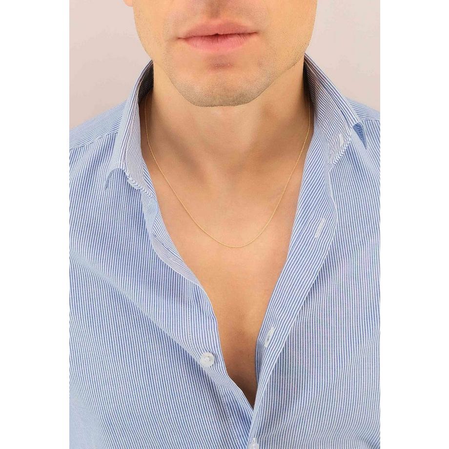 MUAU Schmuck  Collier Rundanker Gelbgold 750, 0.9mm, 38cm 