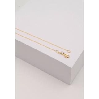 MUAU Schmuck  Collier Rundanker Gelbgold 750, 0.9mm, 38cm 