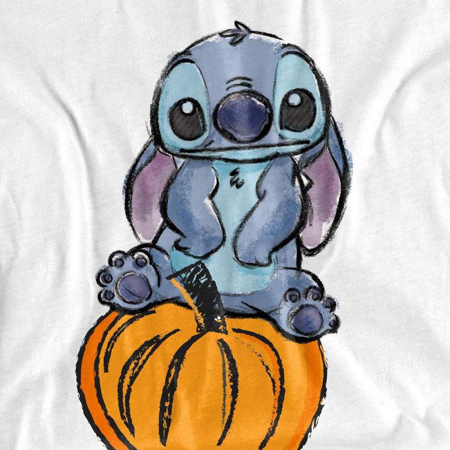 Lilo & Stitch T-Shirt Graphique Stitch sur Citrouille  