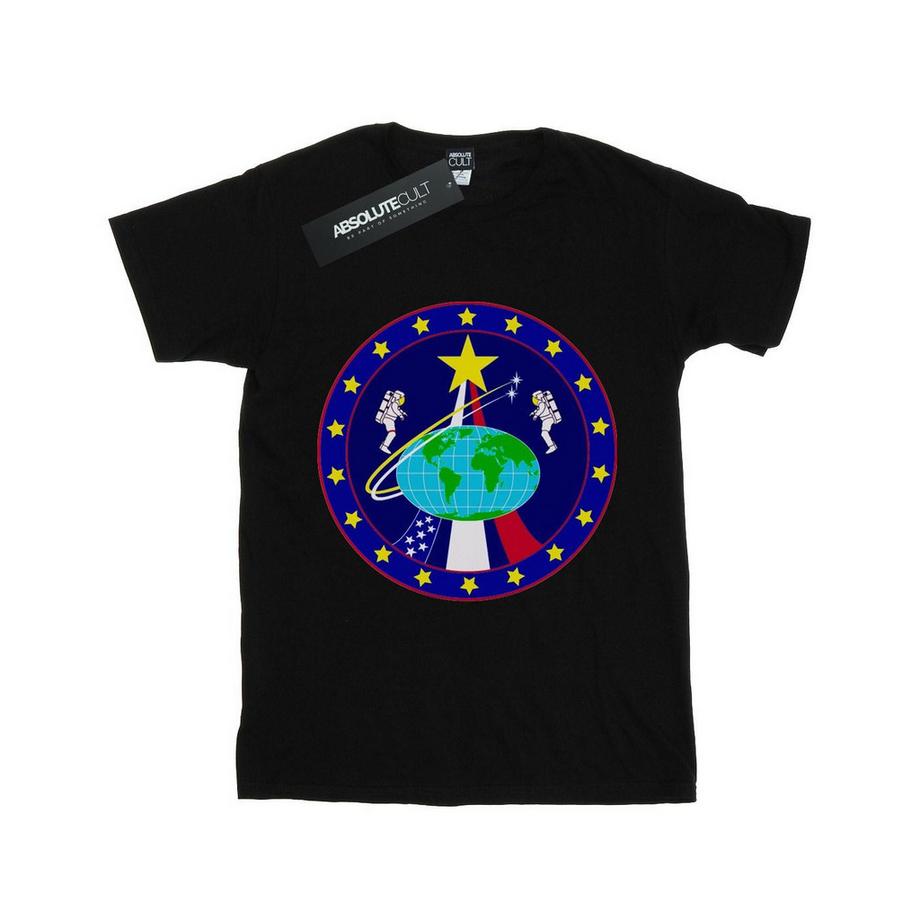 Nasa T-Shirt Stampata Vestibilità Boyfriend  