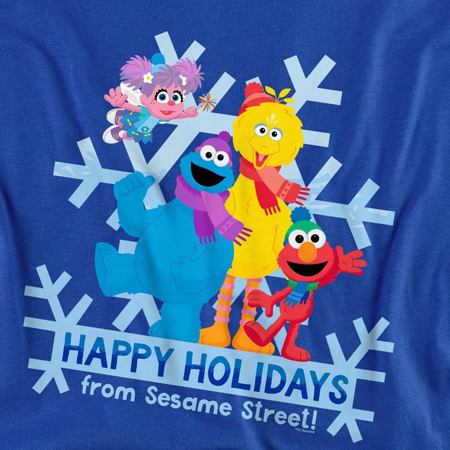 Sesame Street T-Shirt Manches Longues Happy Holidays  