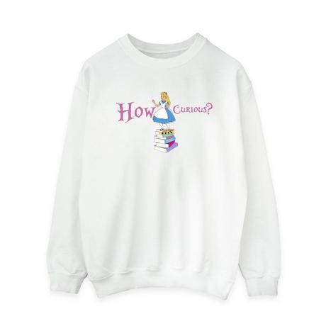 Disney  Alice In Wonderland How Curious Sweatshirt 