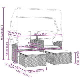 VidaXL Gartensofa  