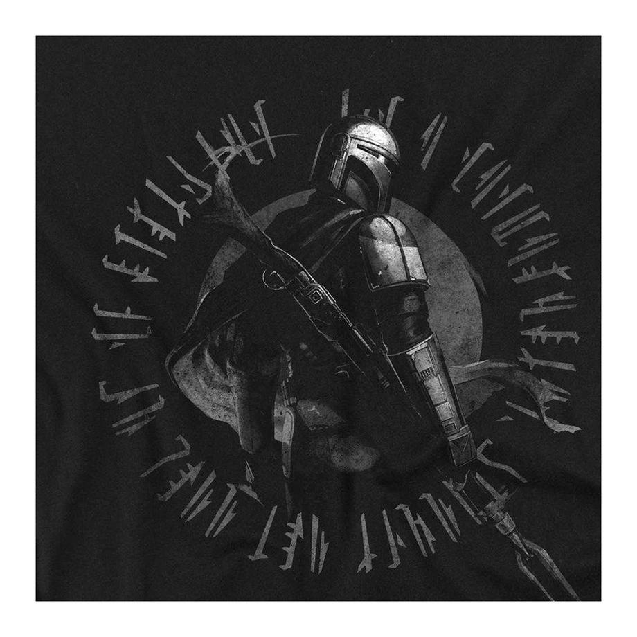 Star Wars: The Mandalorian  Religion Front Back Maglietta Stampa Posteriore Cotone Pettinato Ringspun 