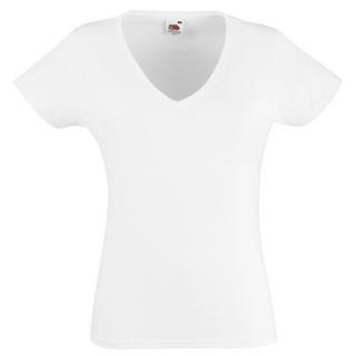 Fruit of the Loom LadyFit V-Ausschnitt T-Shirt  