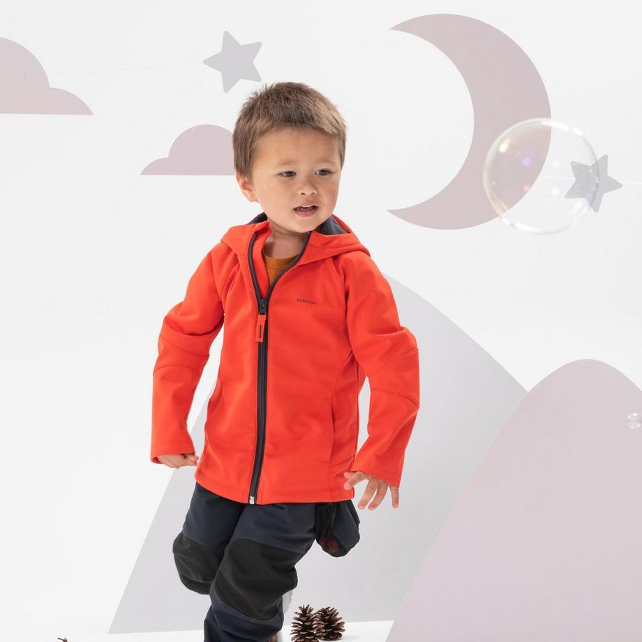 QUECHUA MH550 Giacca Softshell Trekking Bambino  