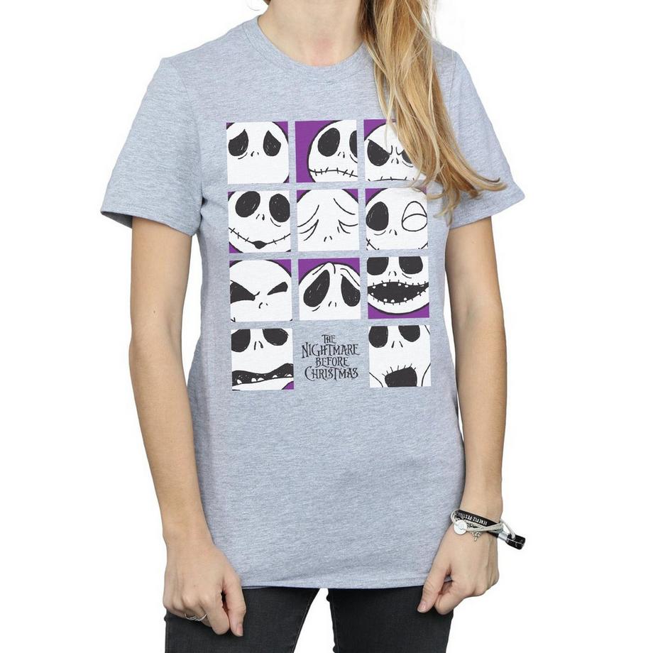 Disney Nightmare Before Christmas Many Faces Of Jack T-Shirt  