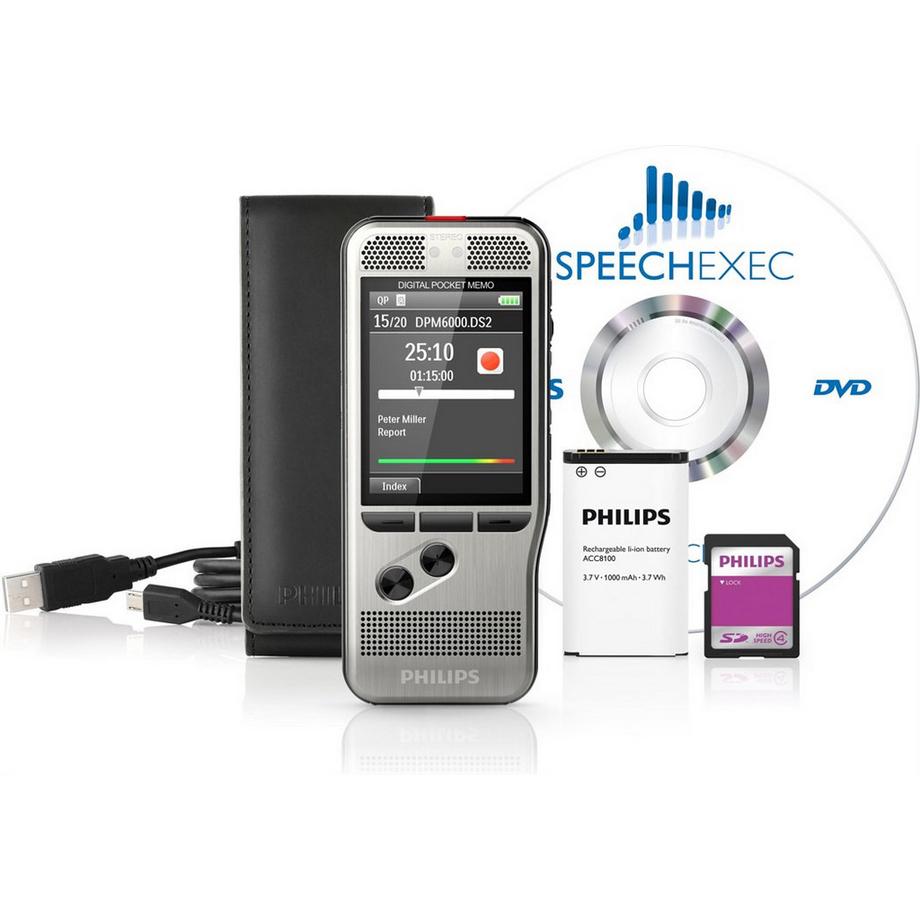 PHILIPS  Diktiergerät Digital Pocket Memo DPM6000 