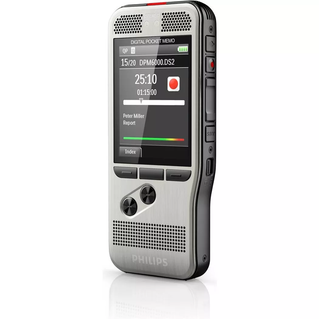 Philips – Diktiergerät Digital Pocket Memo DPM6000, Schwarz