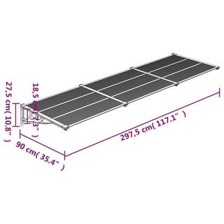 VidaXL Türvordach polycarbonat  