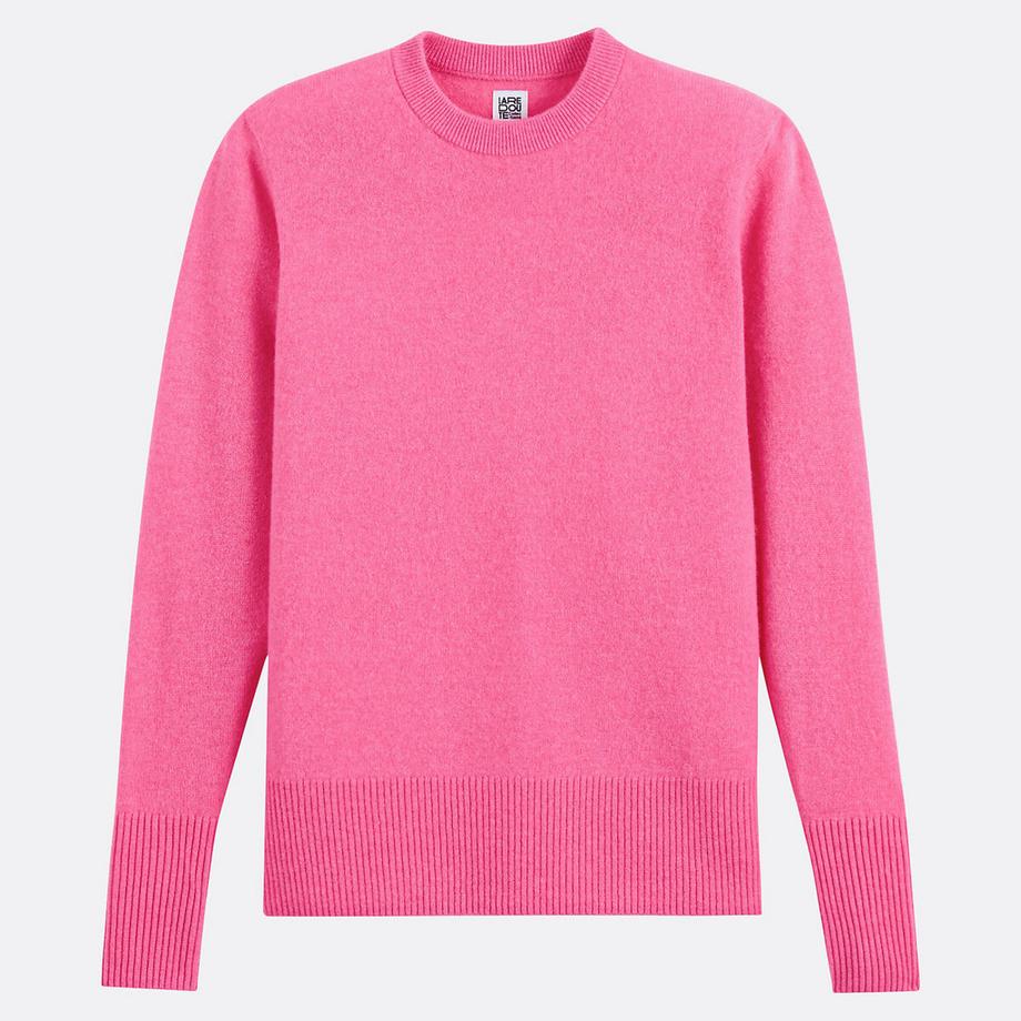 La Redoute Collections Pull Col Rond Maille Fine Cachemire  