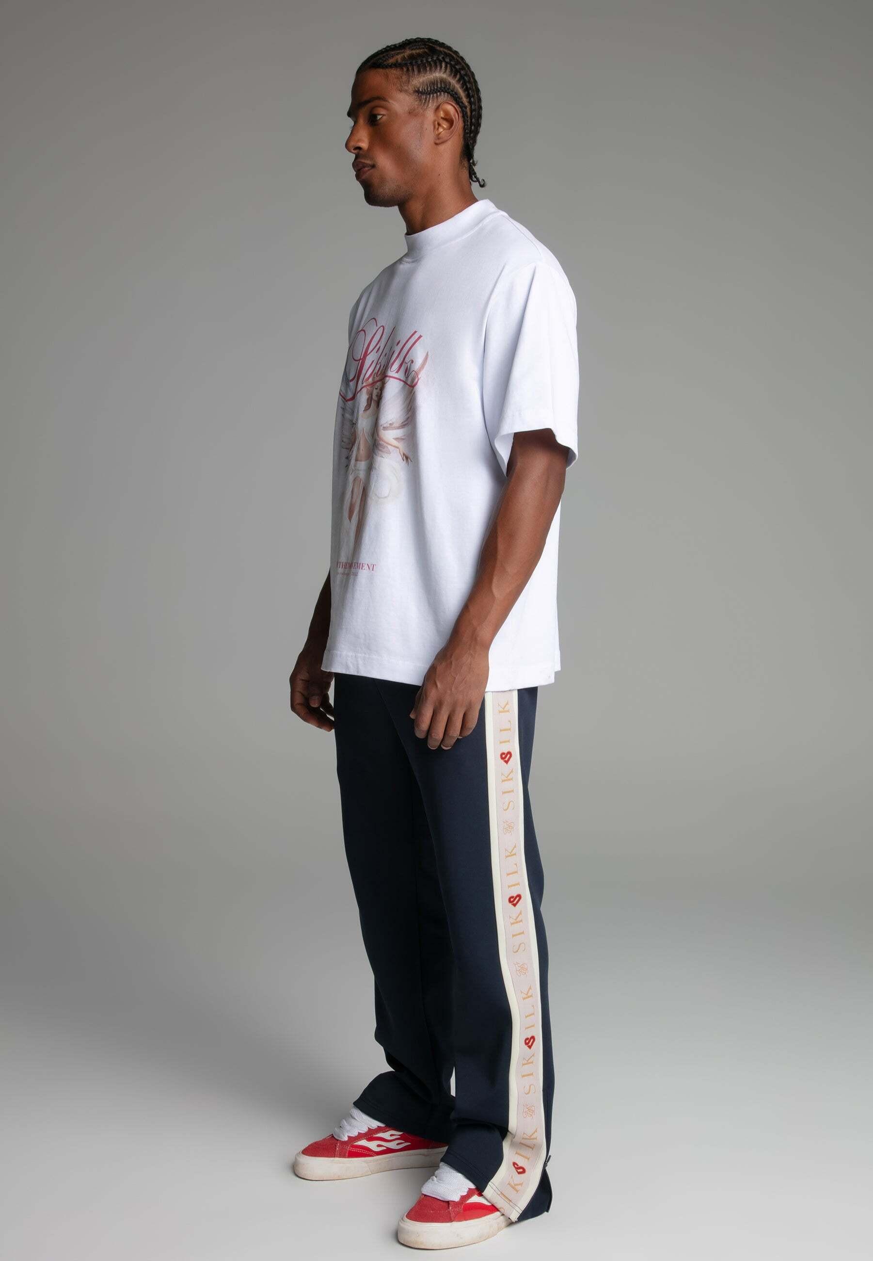 Sik Silk Angel Oversized T-Shirt Girocollo  