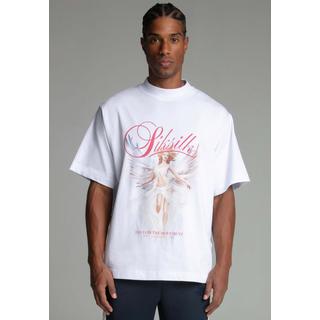 Sik Silk Angel Oversized T-Shirt Girocollo  
