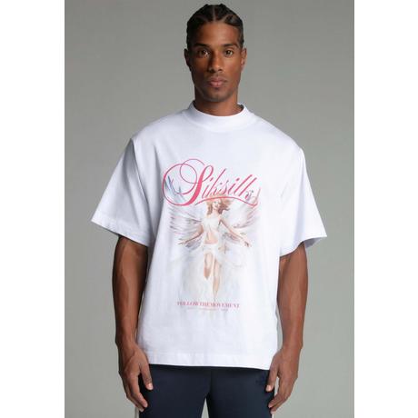 Sik Silk Angel Oversized T-Shirt Girocollo  