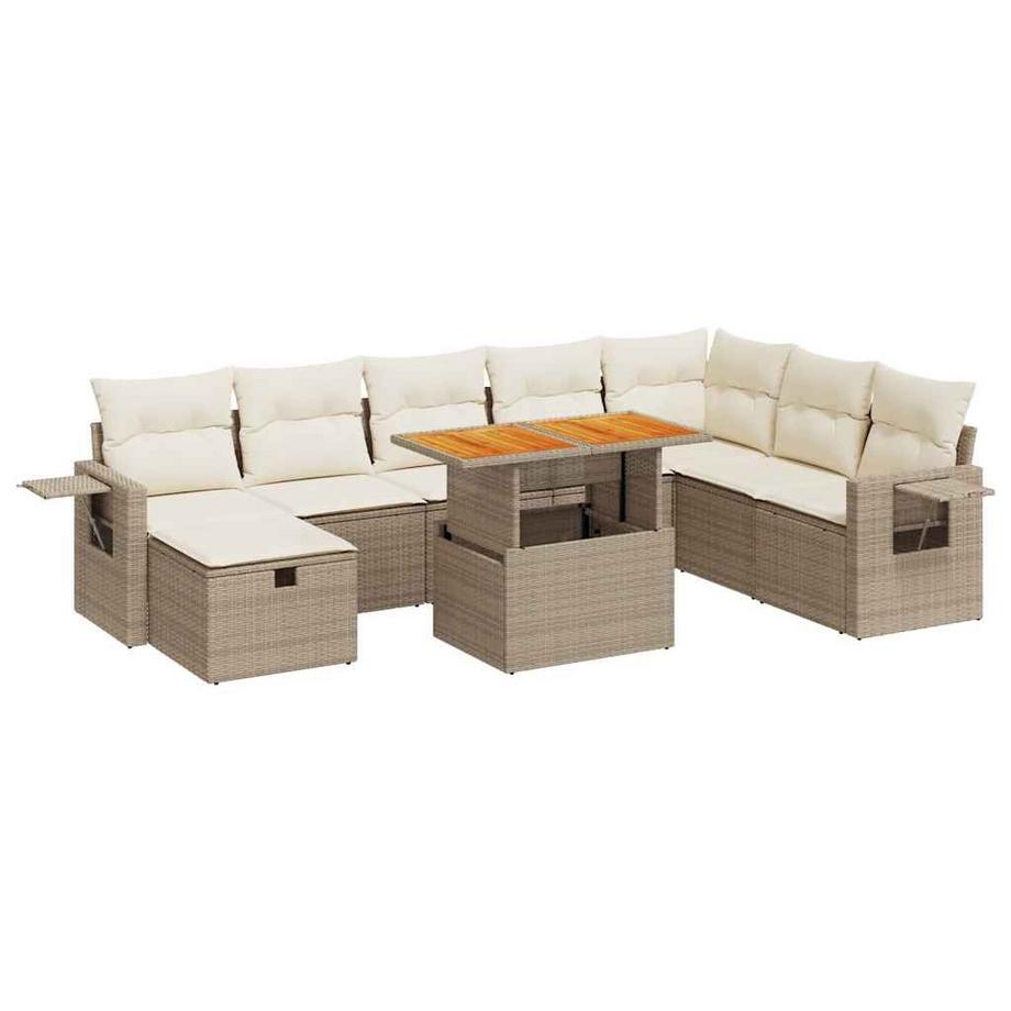 set divano da giardino Polirattan