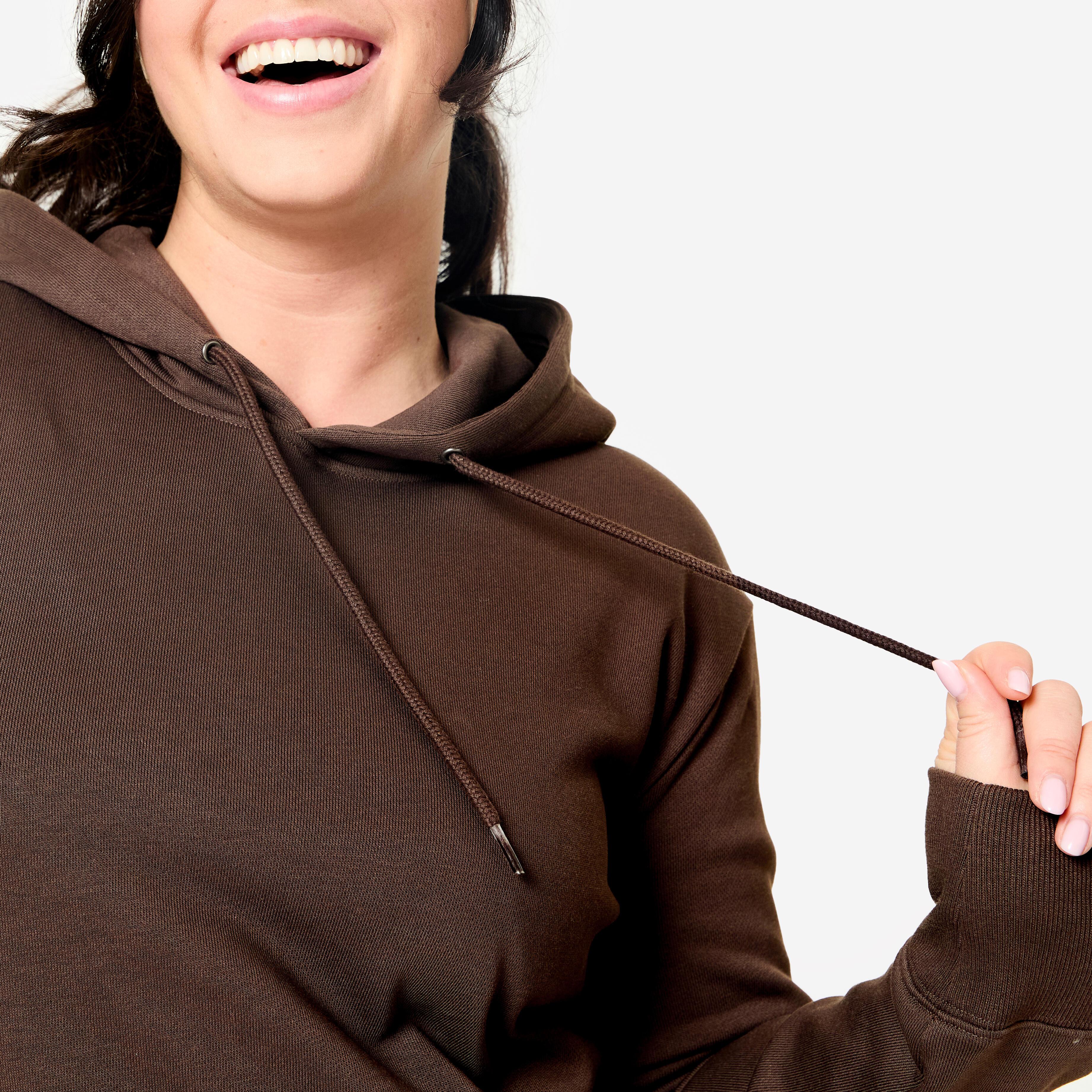 DOMYOS  Sweatshirt  mit Kapuze Baumwolle 